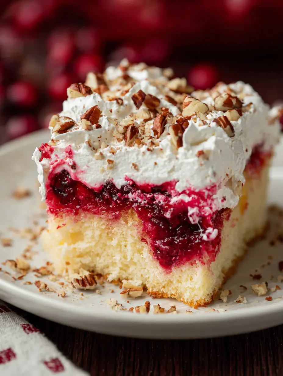 Cranberry Poke Cake Recipe
