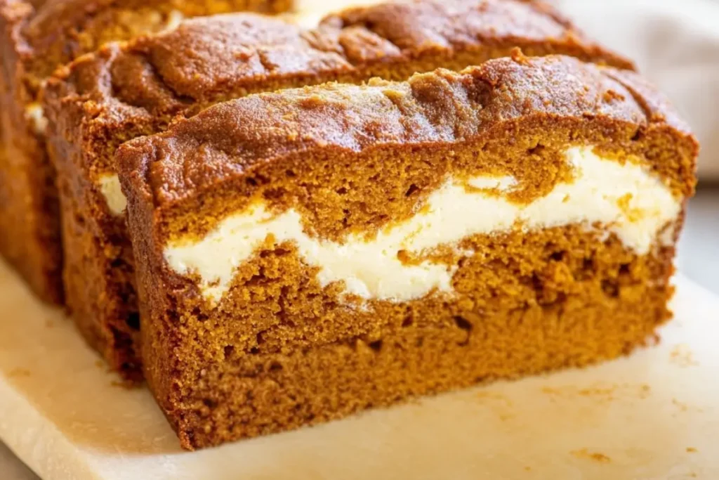 Cream Cheese Filled Pumpkin Bread