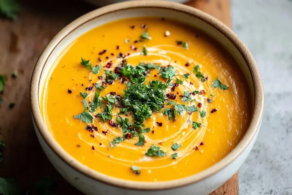 Easy Butternut Squash and Sweet Potato Soup