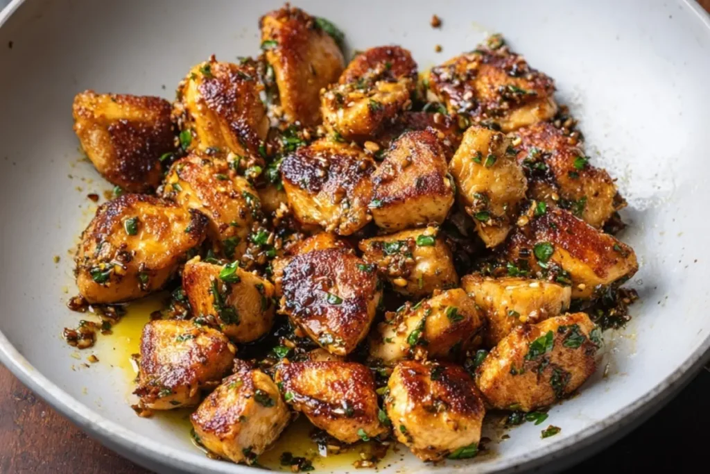 Easy Garlic Butter Chicken Bites
