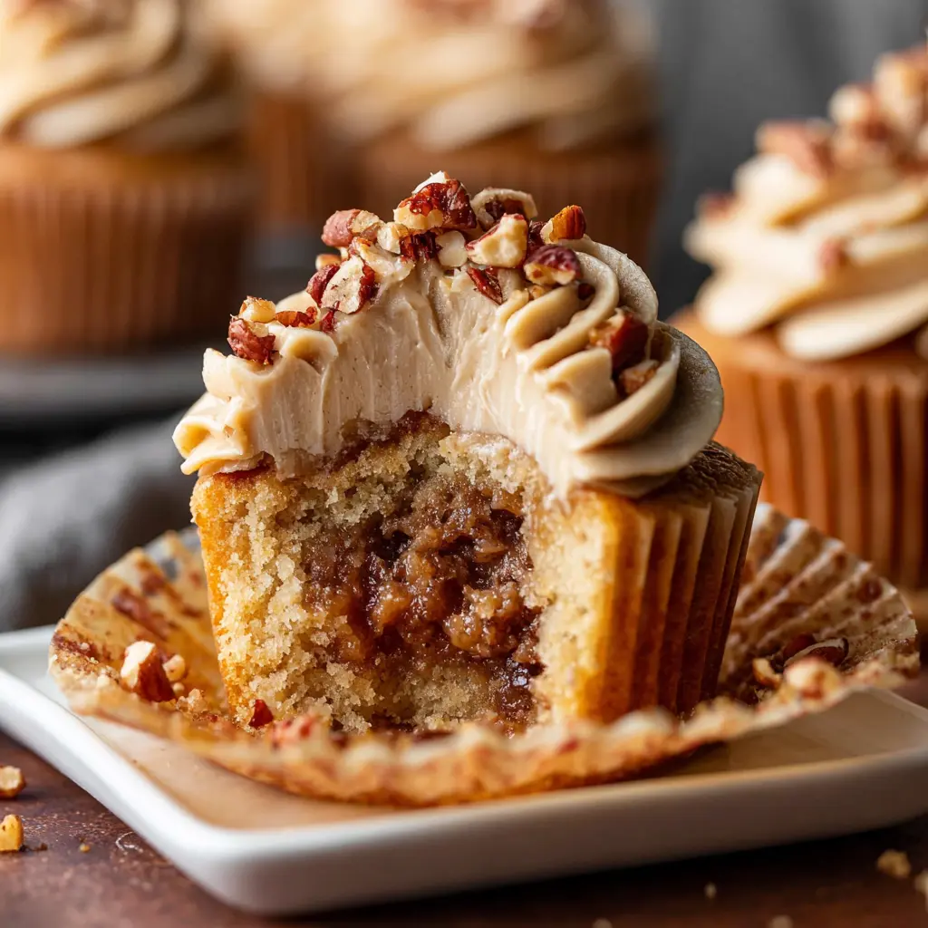 Easy Pecan Pie Cupcakes