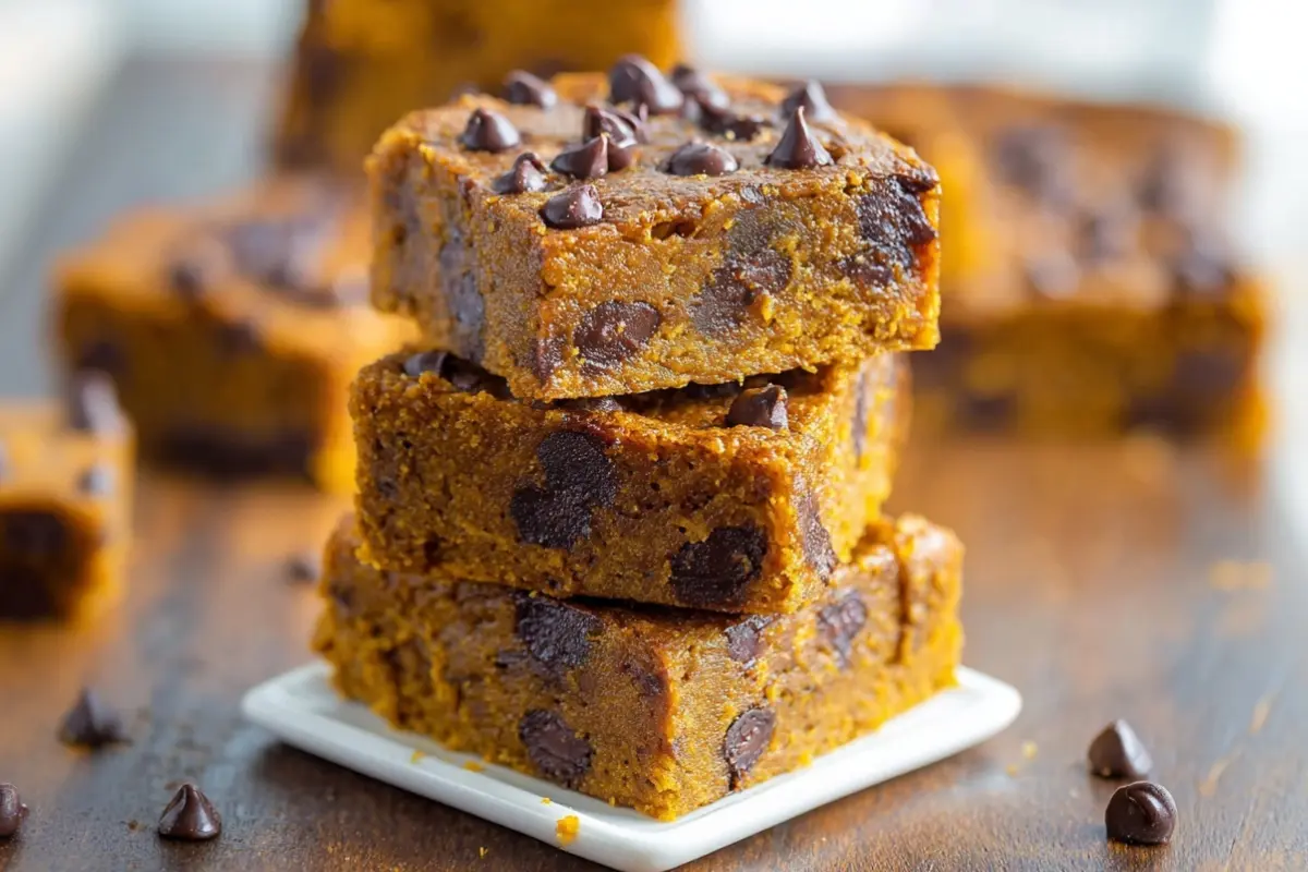 Easy Pumpkin Chocolate Chip Bars