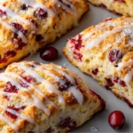 Glazed Cranberry Orange Scones