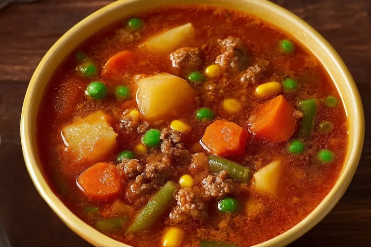 Instant Pot Hamburger Soup