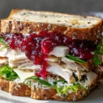 Leftover Cranberry Turkey Sandwich