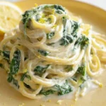Lemon ricotta pasta and spinach