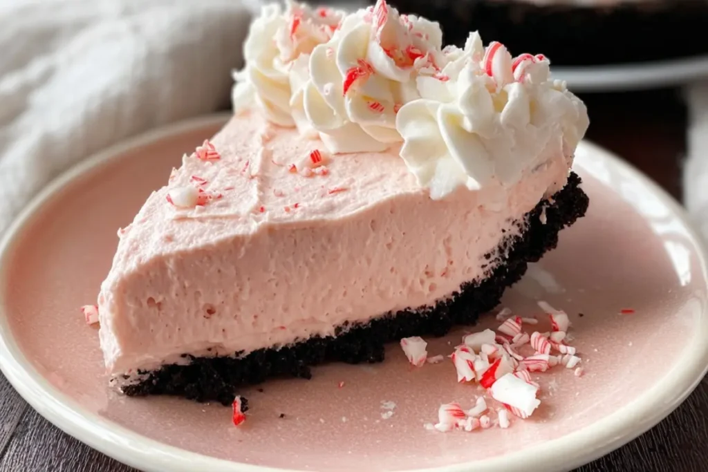 No Bake Peppermint Pie