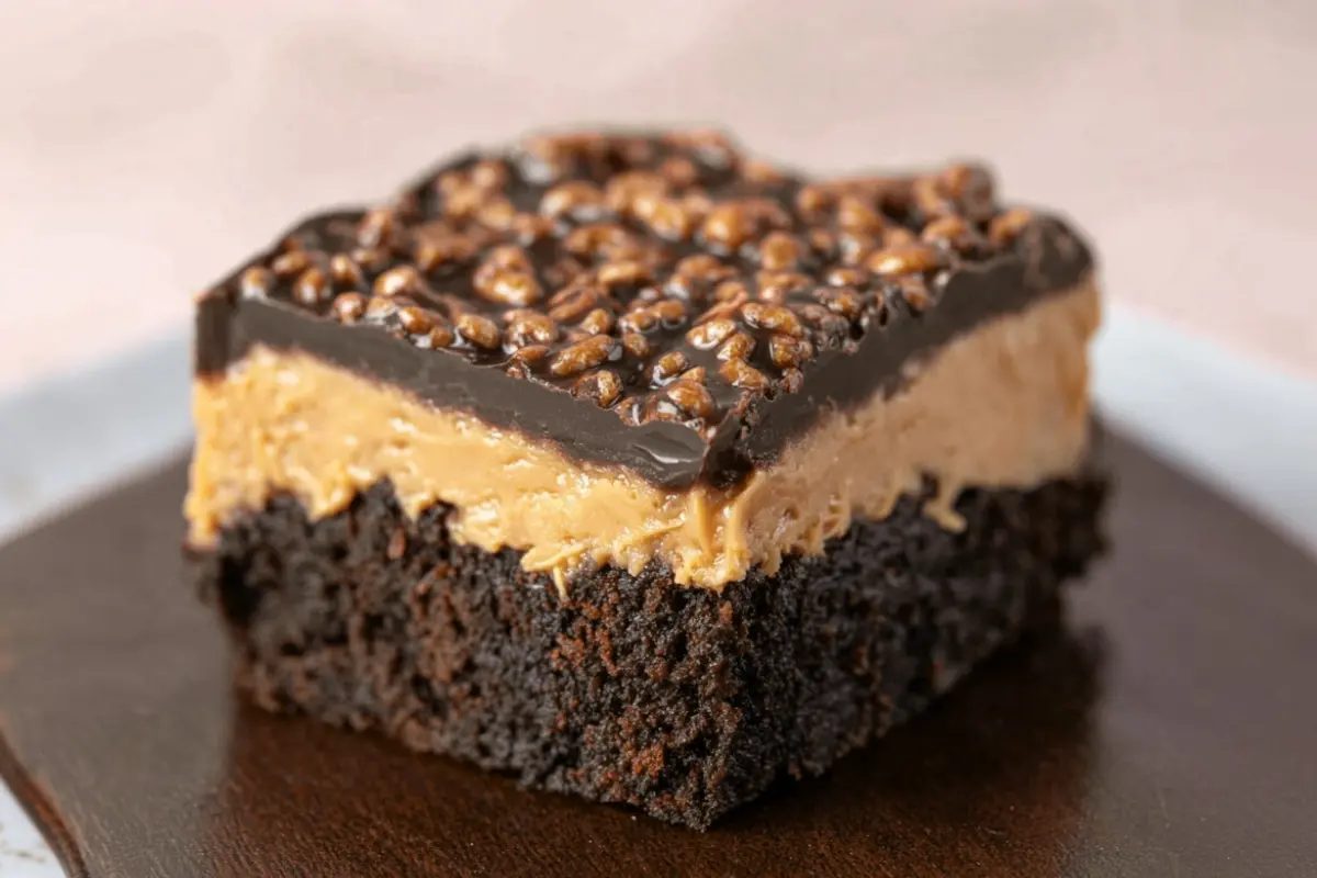 Peanut Butter Chocolate Brownie Crunch Bars