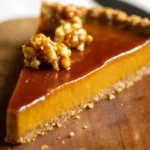 Pumpkin Caramel Tart with Candied Walnuts