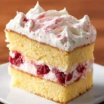 Raspberry Cream Layer Cake