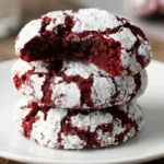 Red Velvet Crinkle Cookies