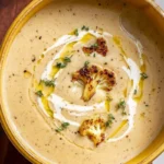 Roasted Garlic Cauliflower Soup
