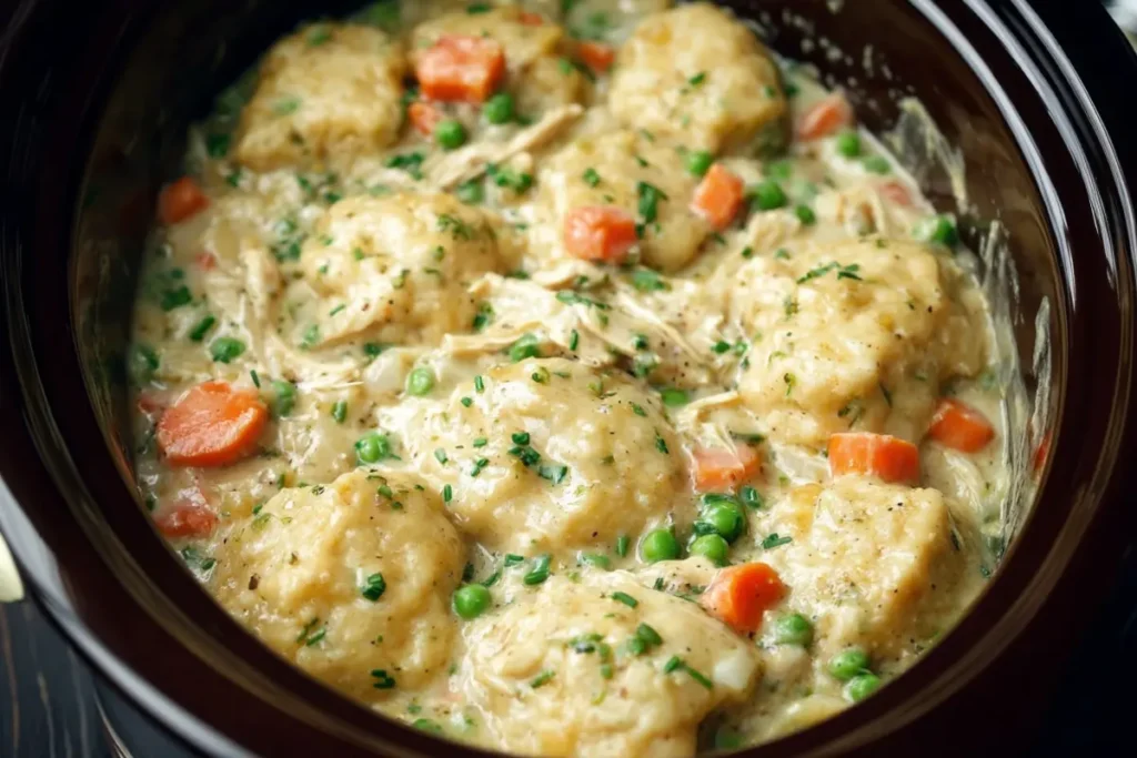 Slow Cooker Chicken and Dumplings