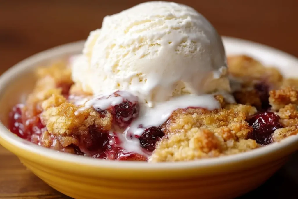 Slow Cooker Cranberry Apple Pie Cobbler