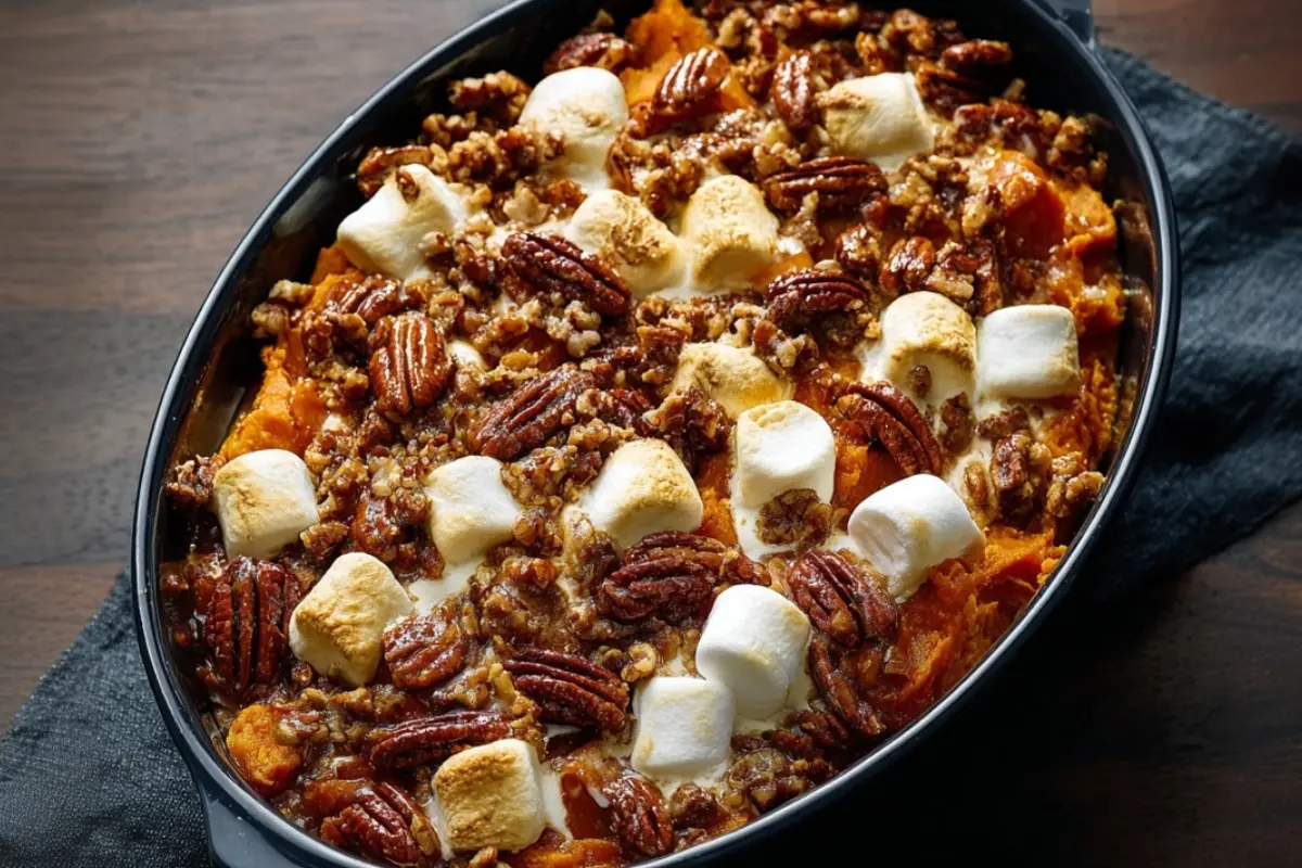 Southern Maple Sweet Potato Casserole