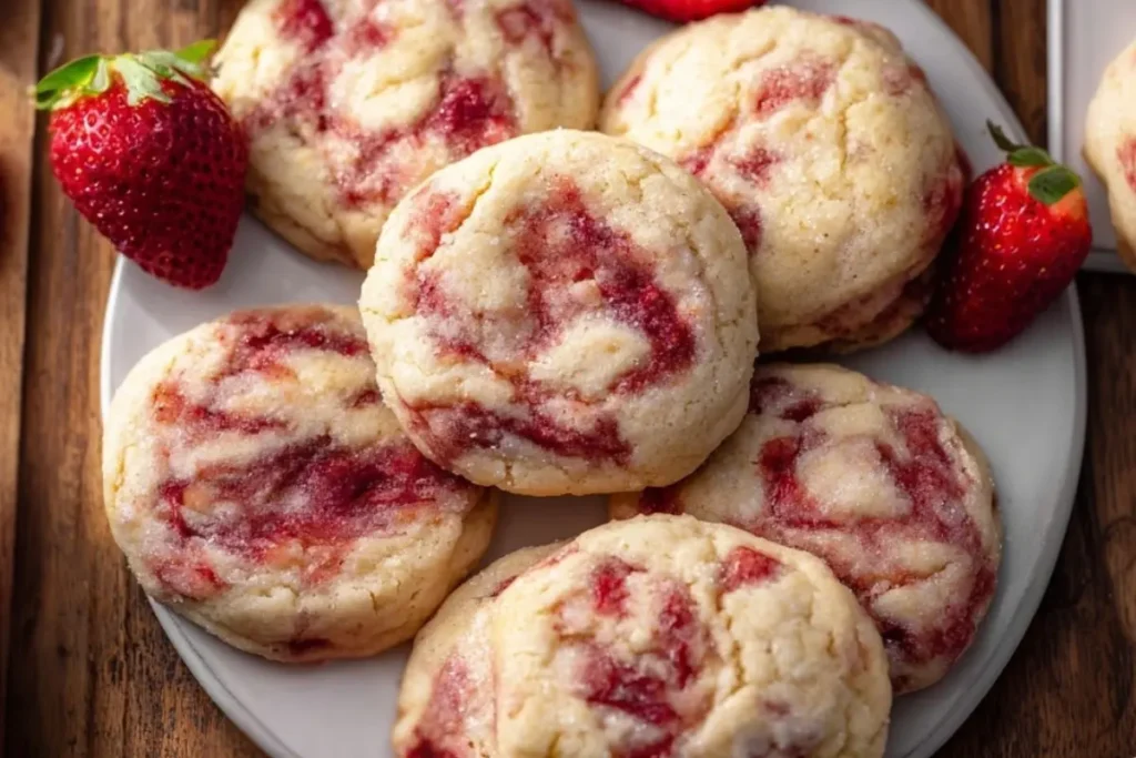 Strawberry Cheesecake Cookies