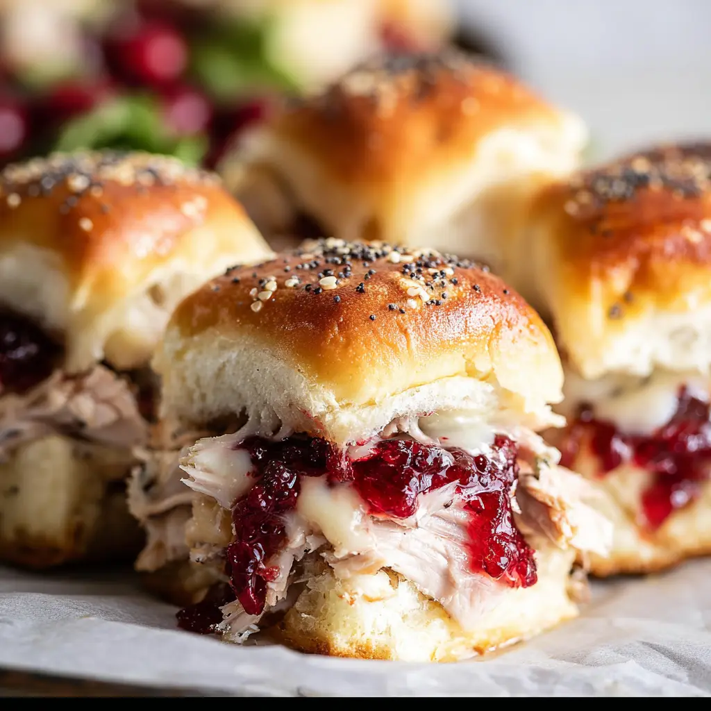 Turkey Cranberry Sliders Recipe
