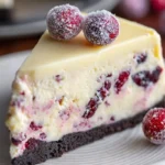 White Chocolate Cranberry Cheesecake