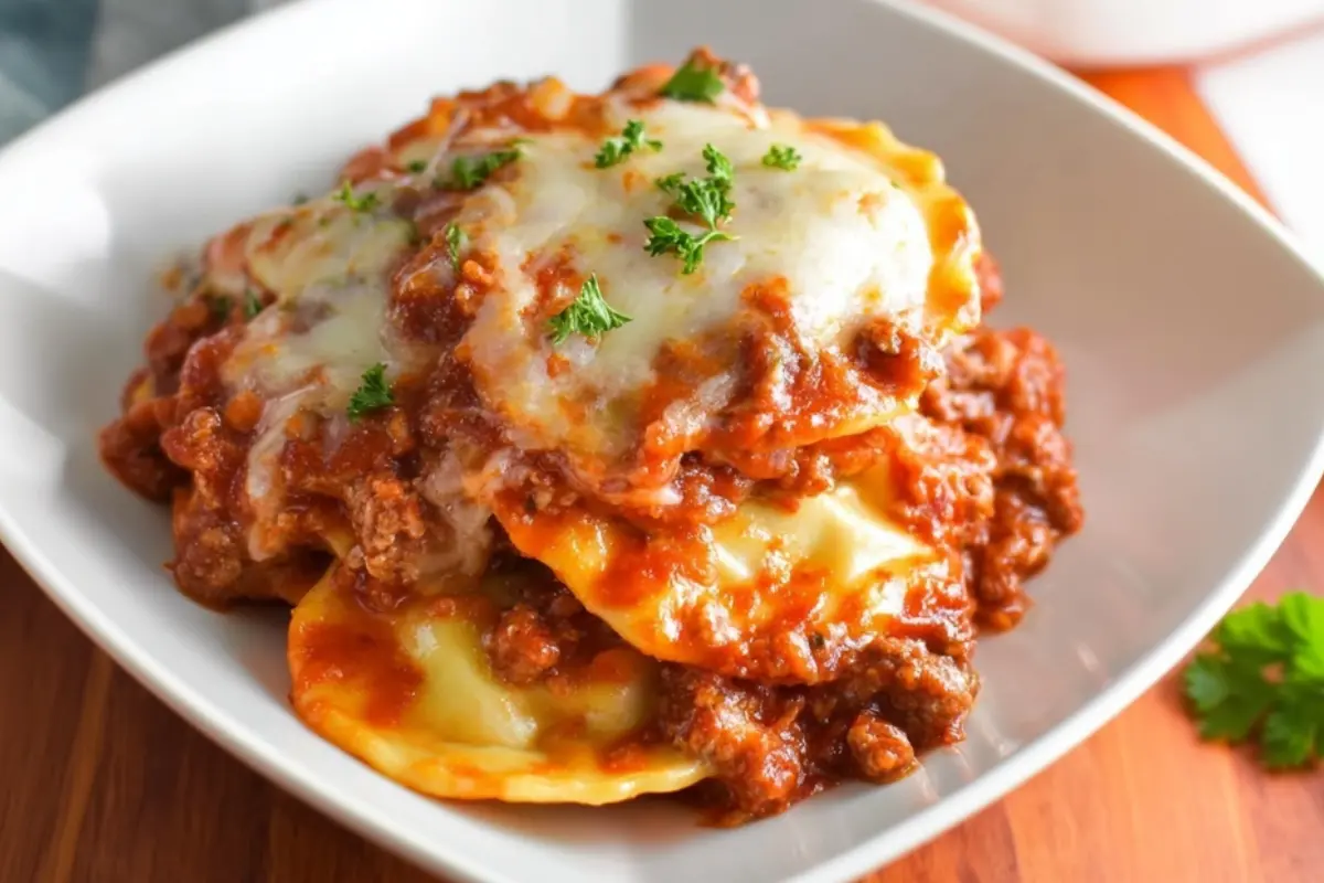 crockpot ravioli lasagna