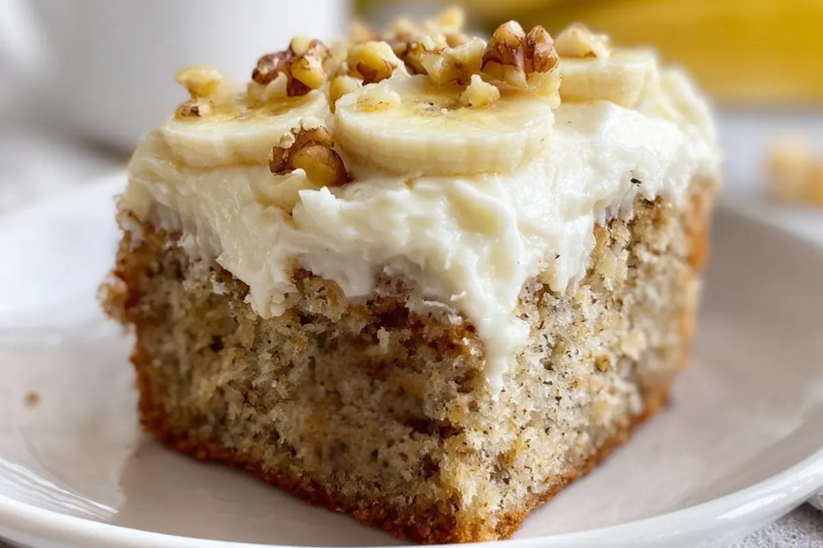 Banana Bread Cake with Cream Cheese Frosting