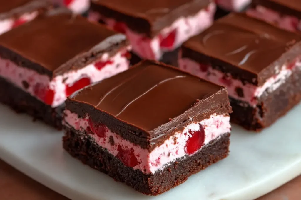 Chocolate Covered Cherry Brownies