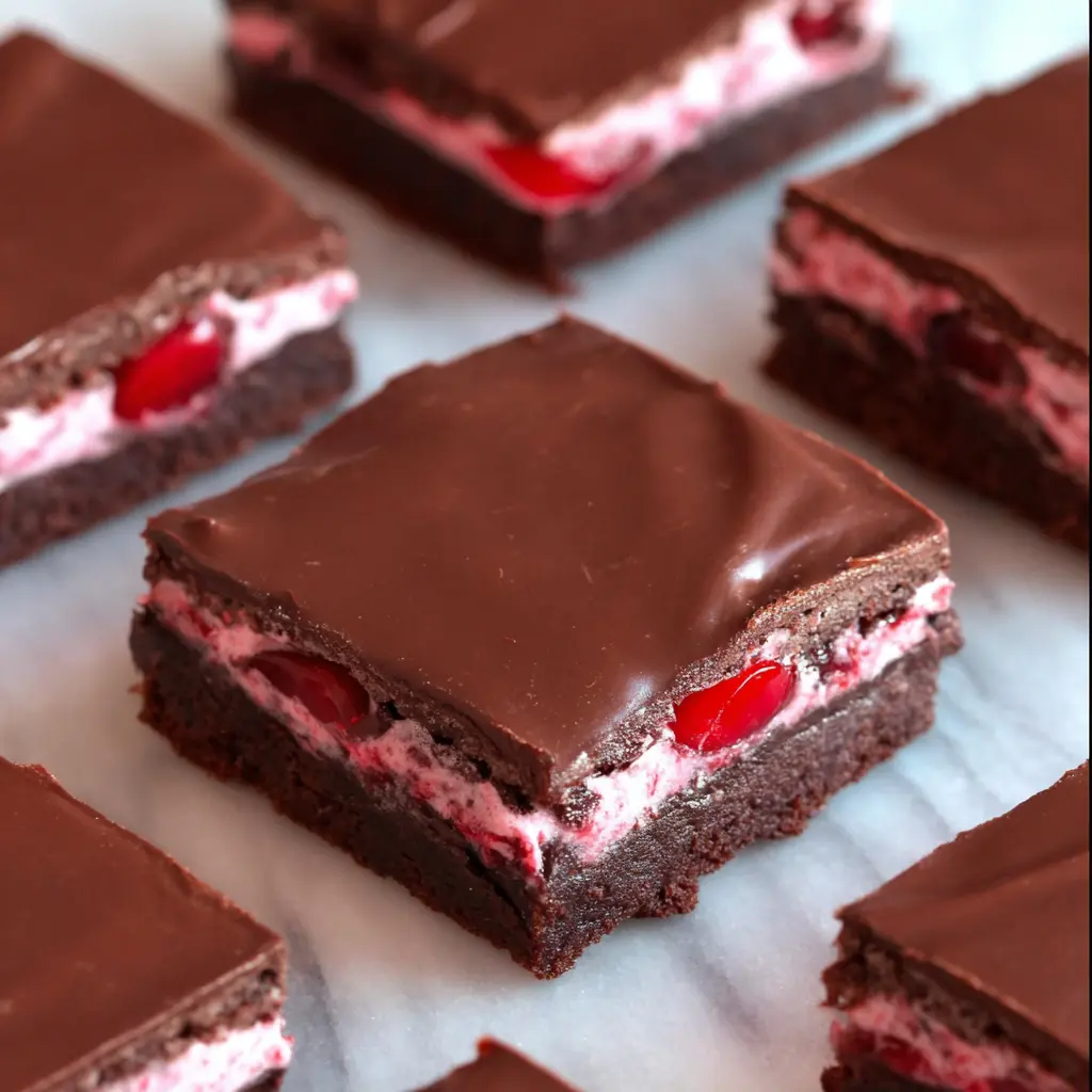 Chocolate Covered Cherry Brownies Recipe