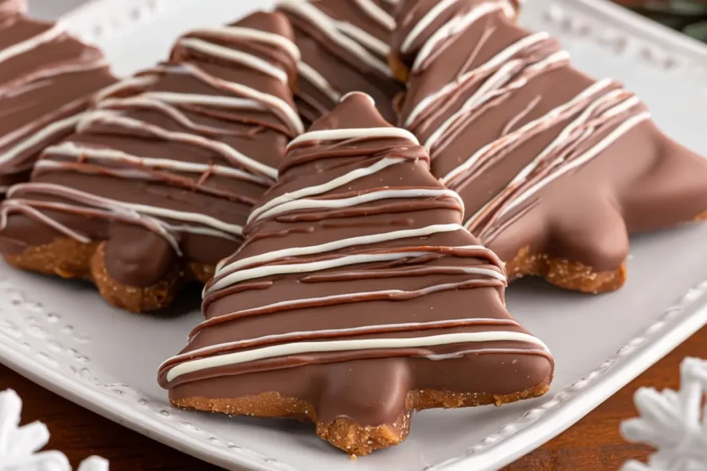 Chocolate Peanut Butter Christmas Trees