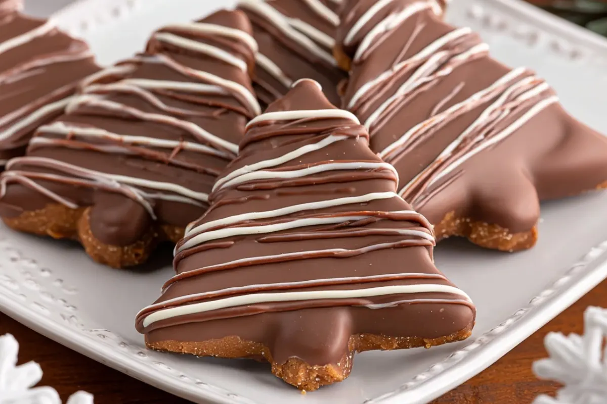 Chocolate Peanut Butter Christmas Trees