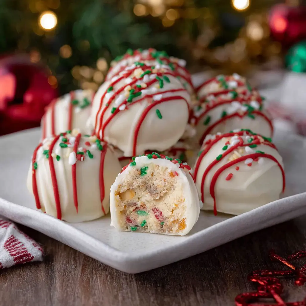 Christmas Tree Cake Truffles Recipe