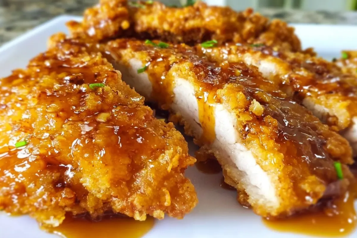 Double Crunch Honey Garlic Chicken Breasts