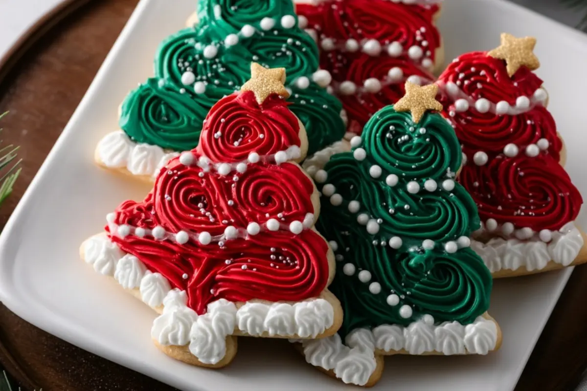Frosted Christmas Brownies