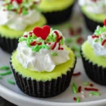 Grinch Mini Cheesecakes