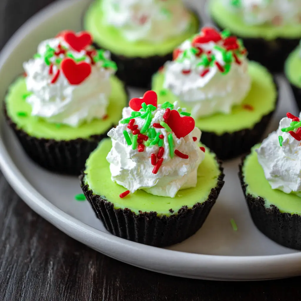 Grinch Mini Cheesecakes Recipe