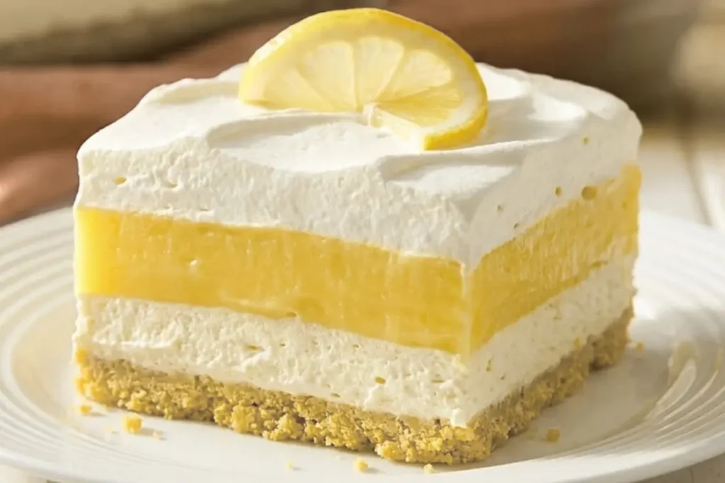 No Bake Lemon Lasagna