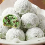 Mint Chocolate Chip Snowball Cookies