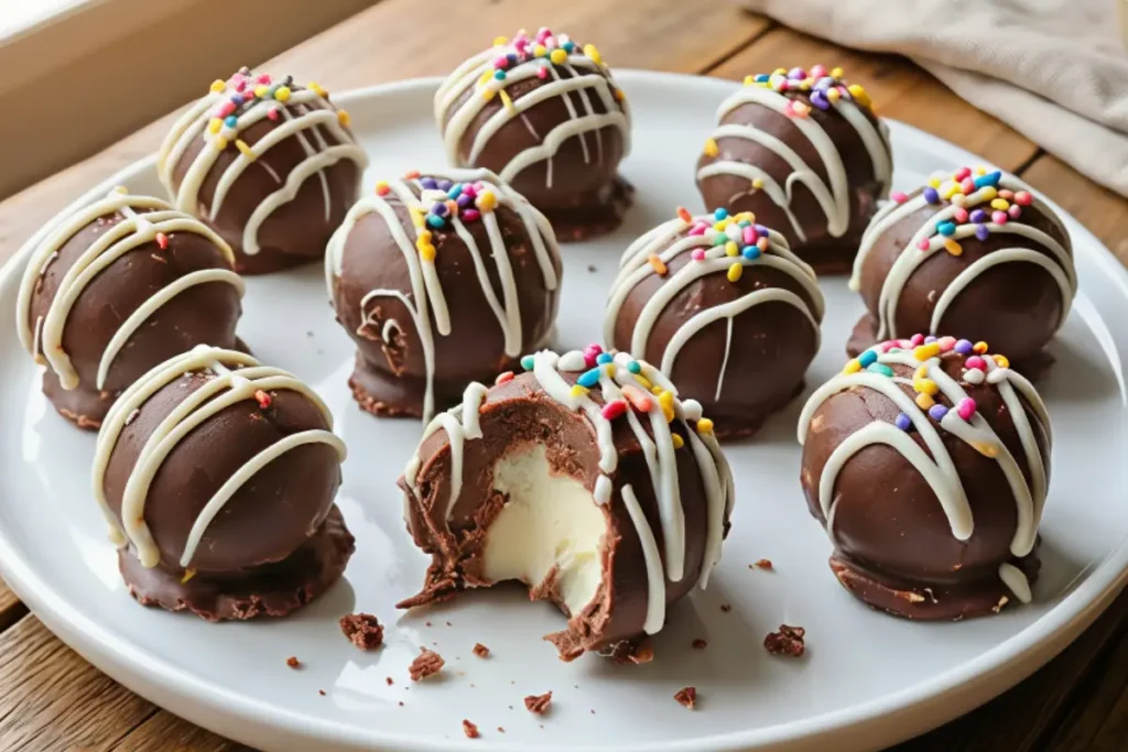 No Bake Cheesecake Bites