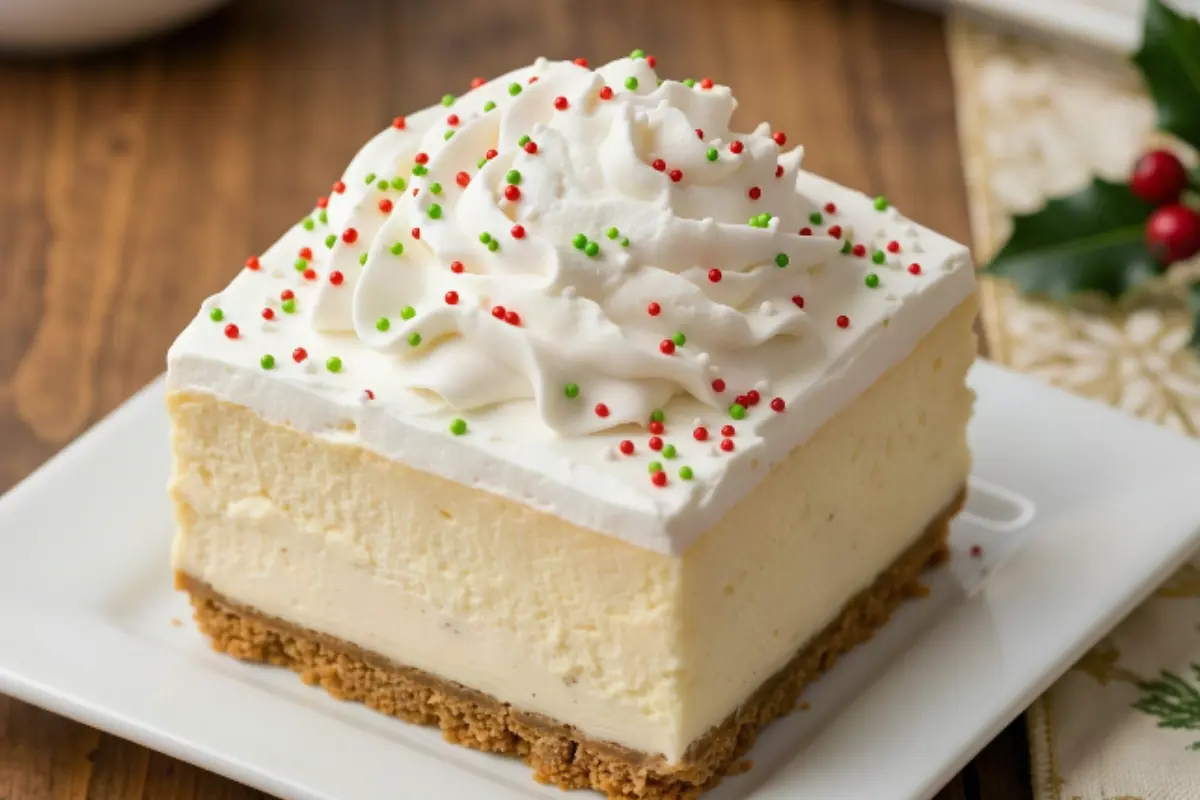 No Bake Gingerbread Lasagna