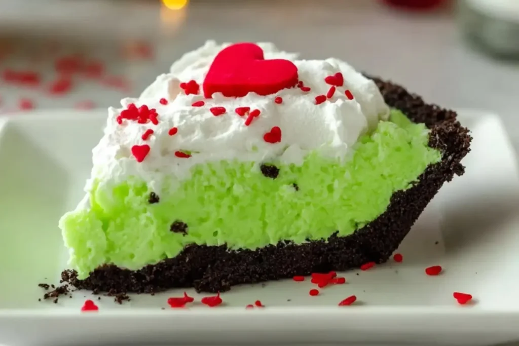 No Bake Grinch Pie