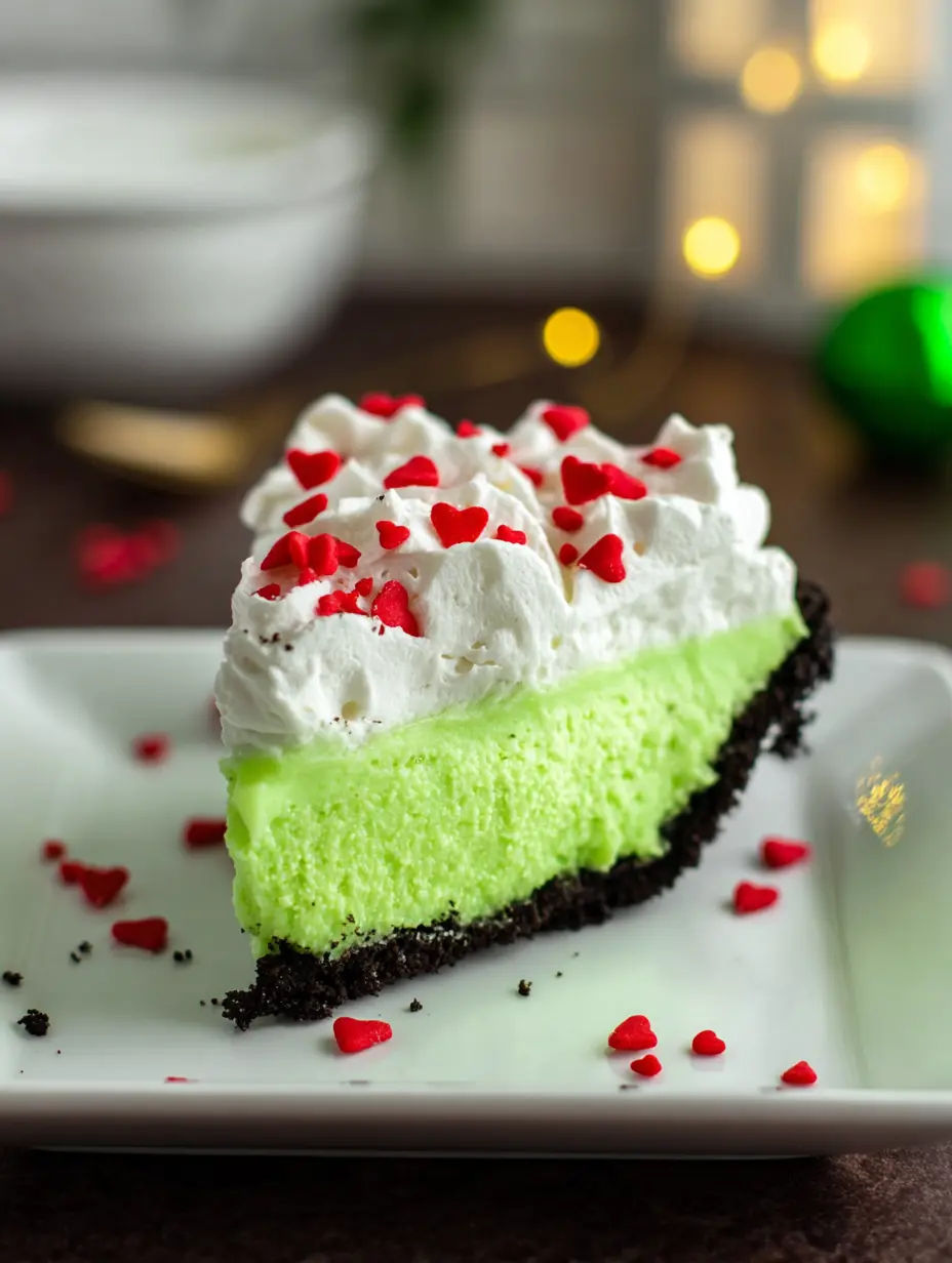 No Bake Grinch Pie Recipe
