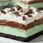 No Bake Mint Chocolate Lasagna