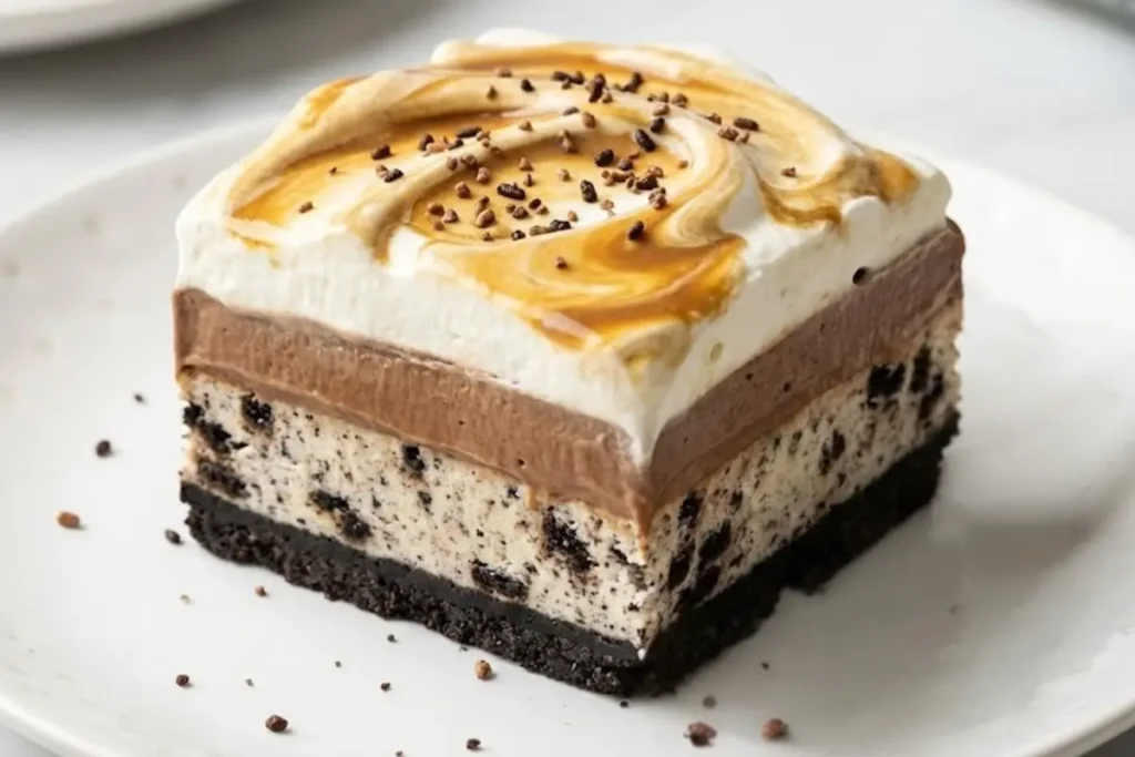 No Bake Mocha Lasagna