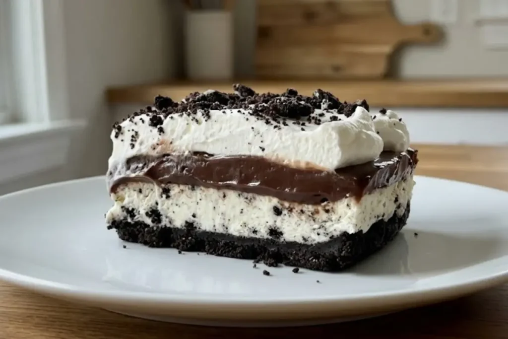 No bake Oreo Lasagna