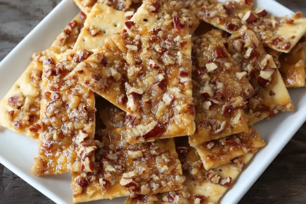 Nutty Toffee Crackers