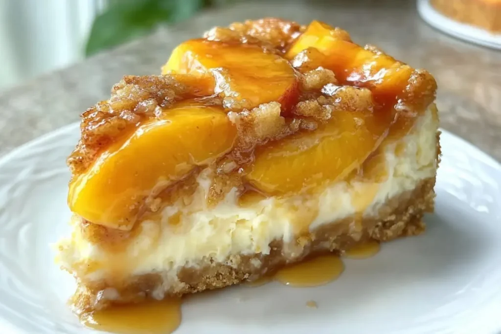 Peach Cobbler Cheesecake