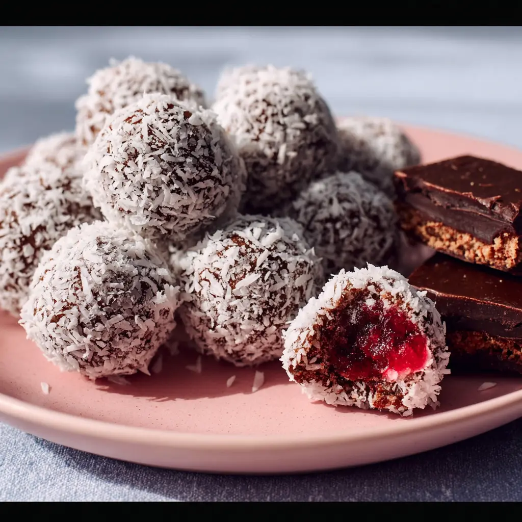 Peppermint cherry Christmas balls Recipe