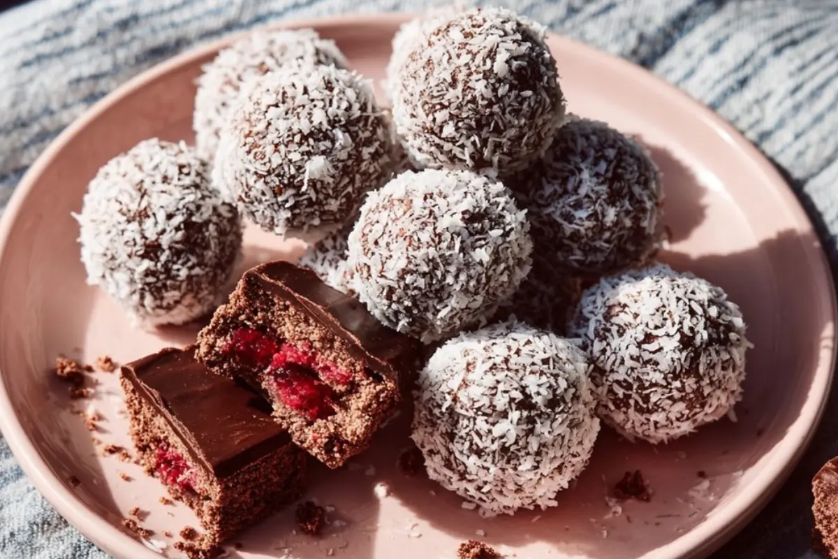 Peppermint cherry Christmas balls