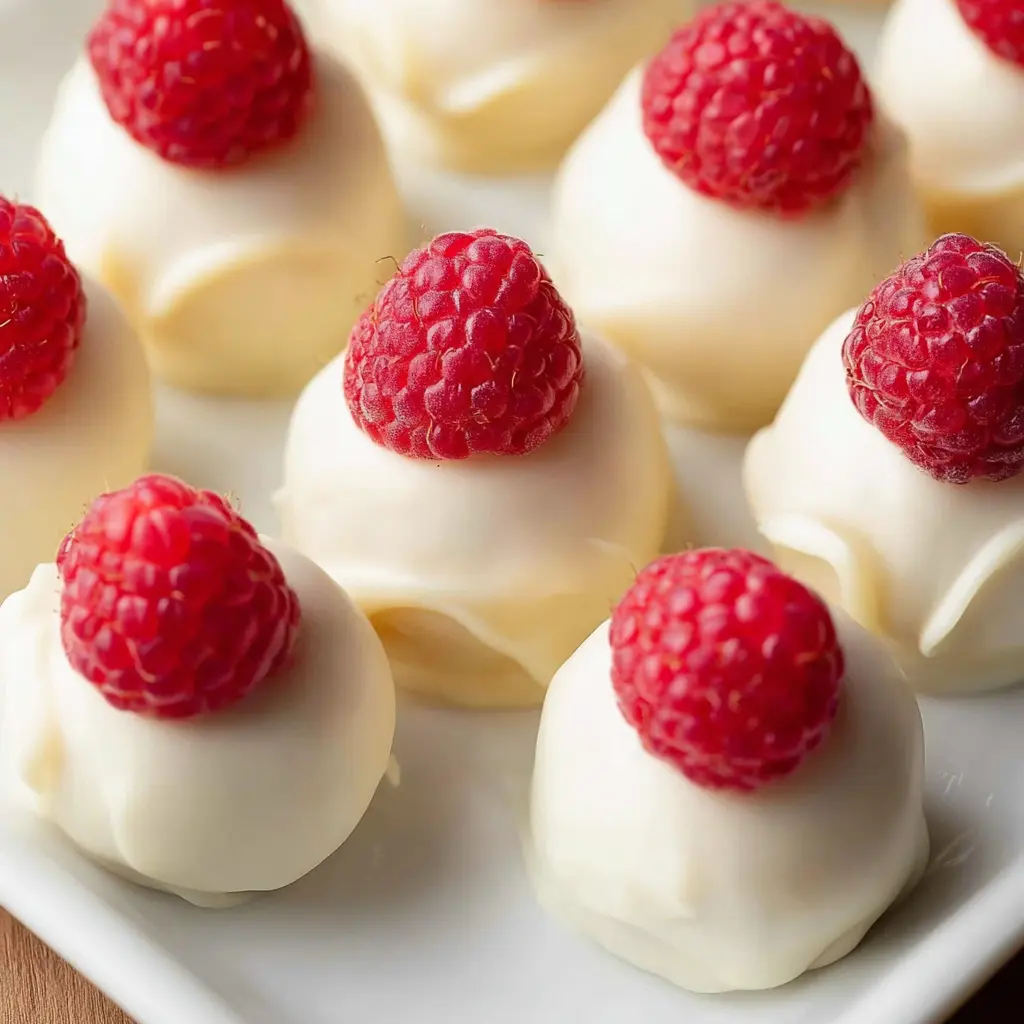 White Chocolate Raspberry Cheesecake Balls Recipe