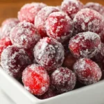 candied sugared cranberries