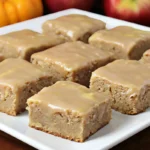 Apple Brownies with Maple Glaze