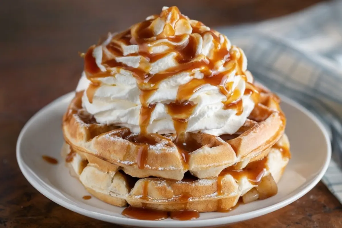 Apple Pie-Stuffed Biscuit Waffles